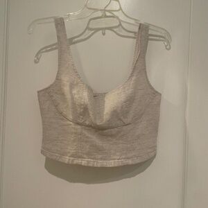 Banana Republic Linen Crop Top